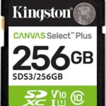 MEMORIA FLASH SD 256GB KINGSTON SDS3/256GB CANVAS SELECT PLUS CLASE 10