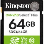 MEMORIA SDXC 64GB KINGSTON SDS3/64GB CANVAS SELECT PLUS/UHS-I CLASE 10