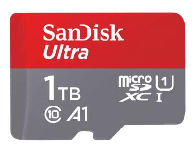 Memoria Microsdxc 1Tb Sandisk Ultra A1U C/Adaptador, 150Mbs/Clase 10, Sdsquac-1T00-Gn6Ma