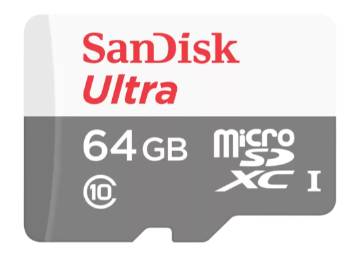 Memoria Microsdxc 64Gb Flash Sandisk Ultra Uhs-I Clase 10 Con Adaptador, Sdsqunr-064G-Gn3Ma
