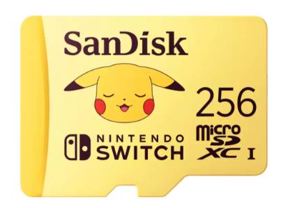 Memoria Microsdxc 256Gb Sandisk Sdsqxao-256G-Gn6Zk/Edicion Pokemon Pikachu/Nintendo Switch