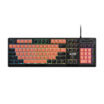 Teclado Alambrico Xpg Seeker105Z-Bk/Ogces Edicion Seeker Mera Rgb/Membrana/Rosa/Negro/Ingles