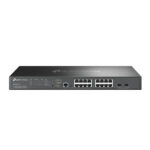 Switch Multigigabit Tp-Link Sg3218Xpm2/16 Puertos/Administrable/8 Puertos PoE+ 2.5G/2 Puertos Sfp+ 10G/Administracion Centralizada Omada O Stand-Alone/Multicast Igmp/Presupuesto PoE 240W/Montaje En Rack