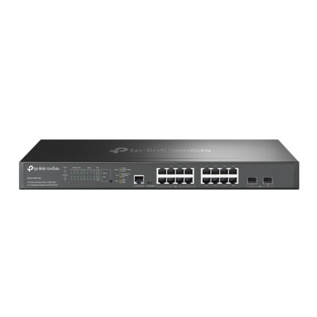Switch Multigigabit Tp-Link Sg3218Xpm2/16 Puertos/Administrable/8 Puertos PoE+ 2.5G/2 Puertos Sfp+ 10G/Administracion Centralizada Omada O Stand-Alone/Multicast Igmp/Presupuesto PoE 240W/Montaje En Rack
