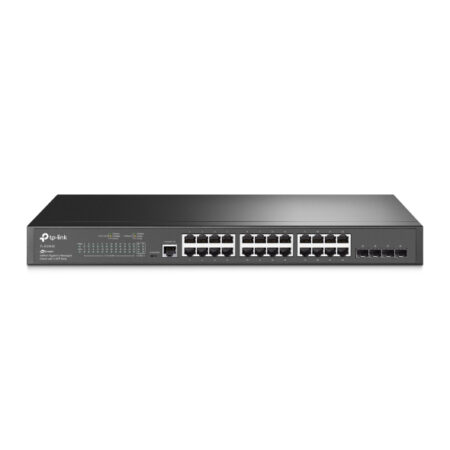 Switch Tp-Link Sg3428, Gigabit Administrable Jetstream L2 RJ45, 24 Puertos, 10/100/1000, (4) Gigabit Sfp, (1)Puerto De Consola Micro USB