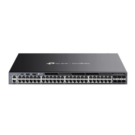 Switch Tp-Link Sg6654Xhp 48 Puertos PoE+ 10/100/1000Mbps/Administrable/1440W/3200 Entradas/L3