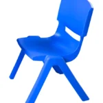 SILLA ESCOLAR GRANDE COLOR AZUL, DE POLIPROPILENO, CON PALETA DE PLASTICO