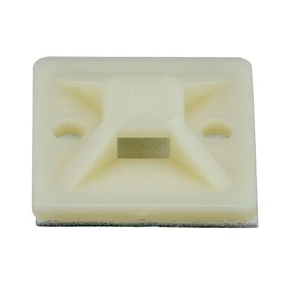Paquete C/100 Piezas Montaje-Sujetador Adhesivo Stronghold De 4 Vias Panduit Smp16A-C De 1″ X 1″ X 1/4″/Color Natural/Nylon 6.6 Retardante De Llamas V-2
