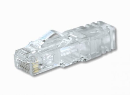 100 Piezas De Plug RJ45 Cat6 Panduit Sp688-C Utp Calibre 23-24 Awg, Chapado En Oro De 50 Micras