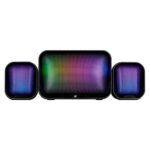BOCINAS ALAMBRICA VORAGO SPK-255 START THE GAME, 2.1CH/3WX2 + 10W SUBWOOFER/3.5MM/RGB