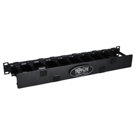 Organizador De Cables Horizontal De 1U Tripp Lite Srcableduct1Uhd Conducto De Peine Con Tapa De Bisagra/Doble Material Metal