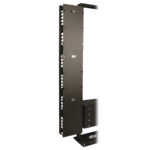 Organizador De Cable Vertical De Alta Capacidad - 30.48 Cm [12 Pulgadas] - Ducto De Peine Doble Con Tapa Srcablevrt12