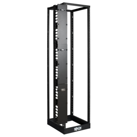 Organizador De Cable Vertical De Alta Capacidad – 15.24 Cm, Ducto De Peine Doble Con Tapa Srcablevrt6