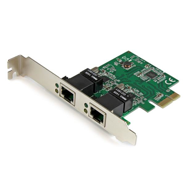 Tarjeta Red Gigabit Ethernet 2 Puertos Pci Express Nic Rj45  .