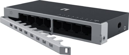 Switch Netis Modelo St108D, 8 Puertos 10/100Mbps, Switch De Escritorio, Carcasa Metálica Con Seguro De Conector Incorporado, No Administrable
