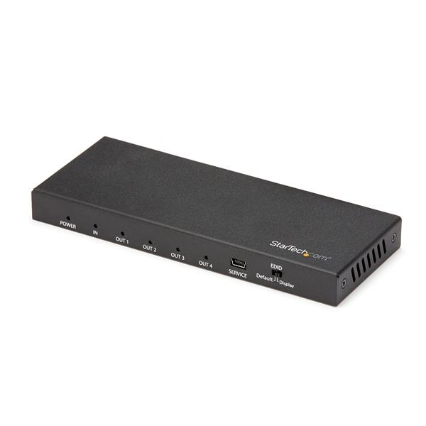 Divisor Splitter Hdmi Startech St124hd202, De 4 Puertos/4k 60hz/1 Entrada 4 Salidas