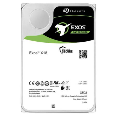 D. Duro Interno 18Tb Seagate Exos X18 SATA Iii/6 Gbits/7200Rpm/256Mb/3.5″, St18000Nm000J