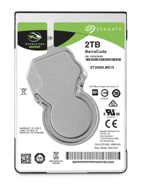 D. Duro Seagate 2Tb SATA 2.5" 5400Rpm 128Mb Barracuda St2000Lm015