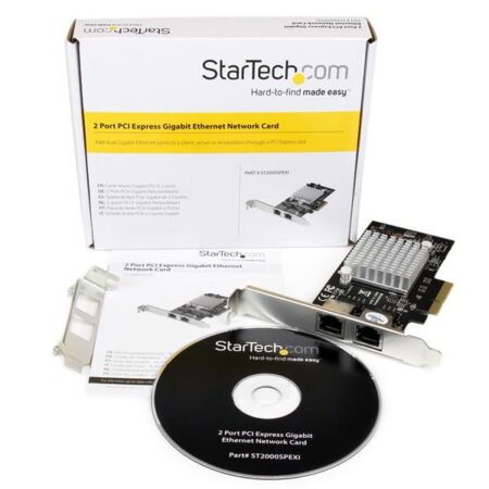 Tarjeta De Red PCI Express Ethernet Gigabit 2 Puertos