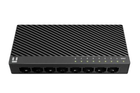Switch Netis Modelo St3108C, 8 Puertos 10/100Mbps Switch De Escritorio Con Seguro De Conector Incorporado, No Administrable