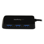 CONCENTRADOR HUB USB 3.0 4 PUERTOS PARA LAPTOP NEGRO     .