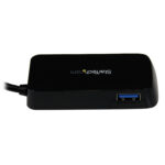 CONCENTRADOR HUB USB 3.0 4 PUERTOS PARA LAPTOP NEGRO     .