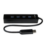 Hub Usb3.0 De 4 Puertos Startech, Negro, St4300Pbu3