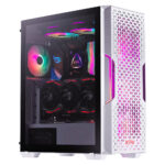 Gabinete Xpg Starkerair-Whcww, Midi-Tower, C/Ventana, Sin Fuente, Argb, USB 3.0, Color Blanco, ATX