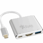 Adaptador Hub 3 En 1 Stylos. Stcbhub31S
