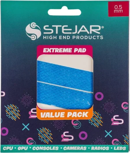 Thermal Pad Stejar Vp-Wvr-Df-120-20-30, 120X20X3.0Mm/12.8 W/Mk/Extreme Alto Rendimiento Value Pack