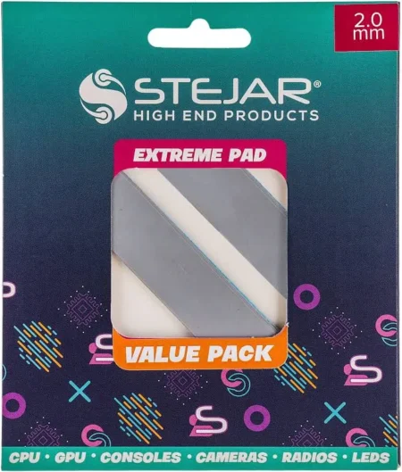 Thermal Pad Stejar Vp-Wvr-Df-95-45-30, 95X45X3.0Mm/12.8 W/Mk/Extreme Alto Rendimiento Value Pack