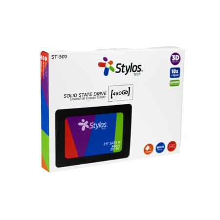 U. Estado Solido Ssd 480gb 2.5" Stylos Stmssd3b Sata Iii/escritura 460mb/s/lectura 510 Mb/s