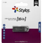 Memoria USB 2.0 16Gb Stylos St500/Color Plata/Stmus516B