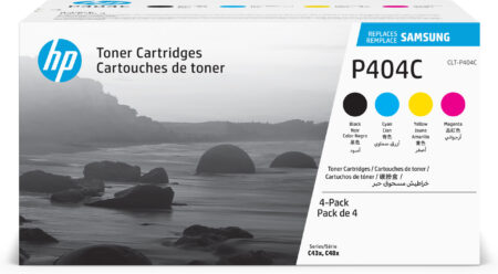 Toner HP Para Samsung Clt-P404C,Negro/Cyan/Magenta/Amarillo,1000 Paginas, Su367A