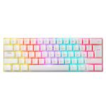 TECLADO GAMER XPG SUMMONERMINI61BL-WHCES, SUMMONER MINI RGB 60%, MECANICO, SWITCH OUTEMU BLUE, ALAMBRICO, ESPAÑOL, COLOR BLANCO