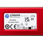 U. Estado Solido SSD Externo USB 2Tb Kingston Sxs1000R/2000G, Xs1000 USB-C 3.2 Color Rojo