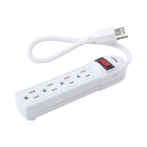 MULTICONTACTO SURTEK SYS-136200 30CM/4 TOMAS/127VCA/LINEA/TIERRA/NEUTRO/15AMP