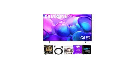 SMART TV 75″ SAMSUNG QN75Q60DAFXZX Q60D/QLED 4K/AI/SAMSUNG TIZEN OS/AIRSLIM DESIGN/NEGRO
