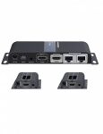 Extensor HDMI Por Cat6/6A Saxxon Lkv712Pro, HDMI, Rj-45, Hasta 40 Metros