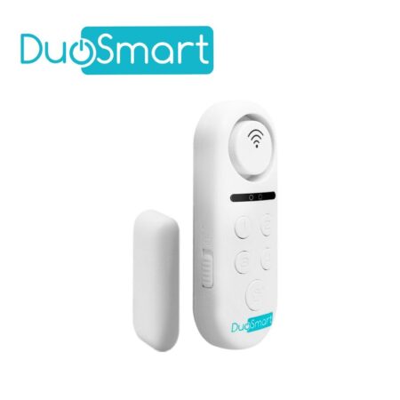 Sensor Magnetico WiFi 2.4 Ghz Duosmart C60, Con Sirena Incluida, 2 Modos De Operacion, 2 Sonidos De Notificacion, Compatible Con Alexa Y Google Home
