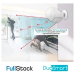 Sensor Movimiento Pir De Montaje En Techo/Pared Duosmart C10, Con Sirena Integrada, Inalambrico, WiFi, Hasta 8 Mts