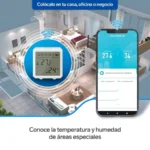 Detector De Temperatura Inalambrico Steren Shome-180 Con Pantalla Digital 2.5?, Wi-Fi, 10?55 °C, Blanco