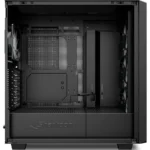 GABINETE SHARKOON REBEL C70G RGB BLACK/MID TOWER/CRISTAL TEMPLADO/SIN FUENTE/USB 3.2/4 VENTILADORES INSTALADOS/COLOR CAFE DISEÑO DE MADERA/ATX