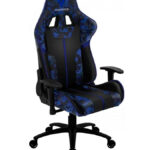 Silla Gamer Thunder X3 4711099473601 Azul, 150Kg, Cuero Sintetico Premium, Soporte Cervical, Respaldo Ajustable-Reclinable, Inclinacion Sincrona
