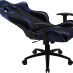 Silla Gamer Thunder X3 4711099473601 Azul, 150Kg, Cuero Sintetico Premium, Soporte Cervical, Respaldo Ajustable-Reclinable, Inclinacion Sincrona