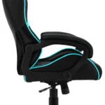 SILLA GAMER THUNDER X3 4711099473595 NEGRO, 150KG, CUERO SINTETICO PREMIUM, ASIENTO AJUSTABLE, MECANISMO DE MARIPOSA, INCLINACION SINCRONIZADA
