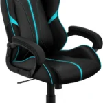 SILLA GAMER THUNDER X3 4711099473595 NEGRO, 150KG, CUERO SINTETICO PREMIUM, ASIENTO AJUSTABLE, MECANISMO DE MARIPOSA, INCLINACION SINCRONIZADA