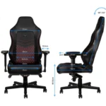 Silla Gamer Noblechairs Hero/Color Negro-Rojo/150Kg/Cuero Real/4251442501976