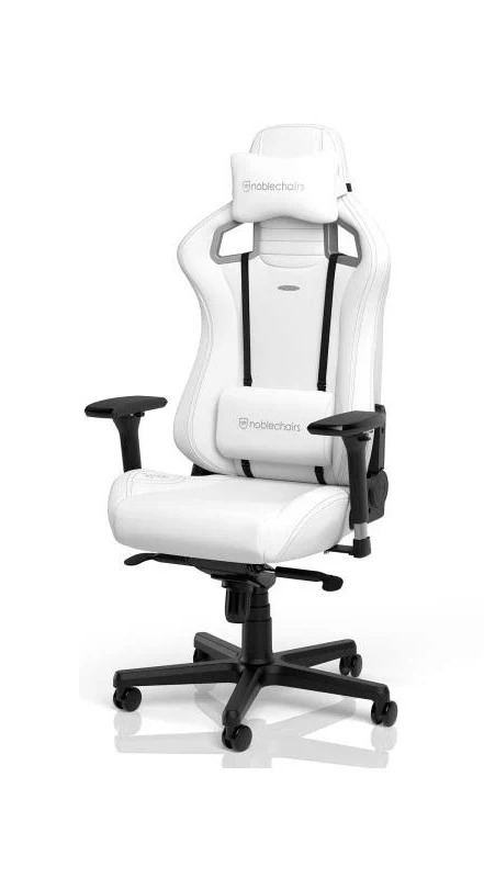 Silla Gamer Noblechairs Epic Edition/Color Blanco/120Kg/Cuero Sintetico/4251442507176