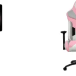 Silla Gamer Thunder X3 Max Sakura Soporta 150Kg/Blanco-Rosa/4711099470617